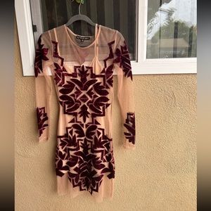 For Love And Lemons Dress Vienna Mini Burgundy Dress Size Small Sold Out Dress